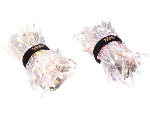 Zwei Lichterketten mit Twinkly Logo Band