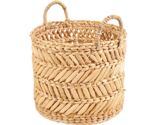 Pflanzkorb Lafiora Ø 36 cm H 31 cm Wasserhyazinthe natur geeignet für innen und außen Pflanzkorb Lafiora Ø 36 cm H 31 cm Wasserhyazinthe natur geeignet für innen und außen