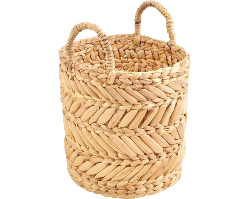 Pflanzkorb Lafiora Ø 26 cm H 27 cm Wasserhyazinthe natur geeignet für innen und außen Pflanzkorb Lafiora Ø 26 cm H 27 cm Wasserhyazinthe natur geeignet für innen und außen