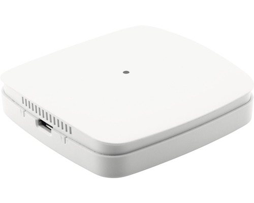 Weißer Smart Home Hub mit USB Anschluss