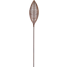 Dekostab Lafiora Blatt H 109 cm Metall braun