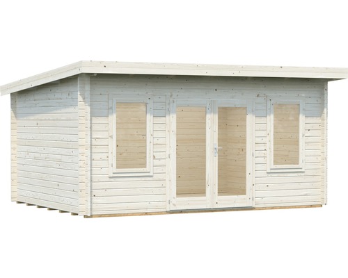 Holzgartenhaus mit Fenster und Doppeltür