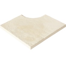 Eckstück aus Beton mit Aussparung