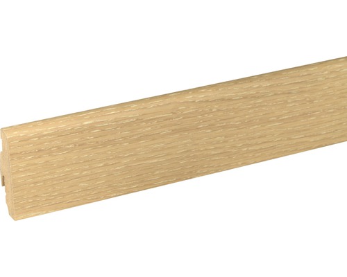 Sockelleiste Skandor Eiche geölt SU60L 19x58x1200 mm Sockelleiste aus Holz