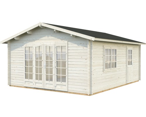 Holzgartenhaus mit Doppeltür und Fenster