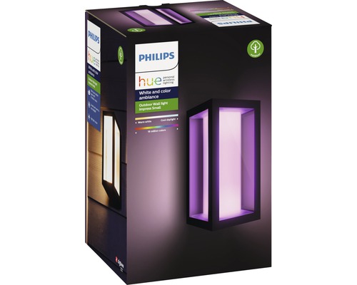 Verpackung der Philips Hue White and Color Ambiance Outdoor Wandleuchte Impress Small