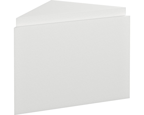 Füllstück Wesko mit Montageblock und Armaturenplatt für Übereckeinbau zu Badewanne Tilas 53,2x75,2 cm