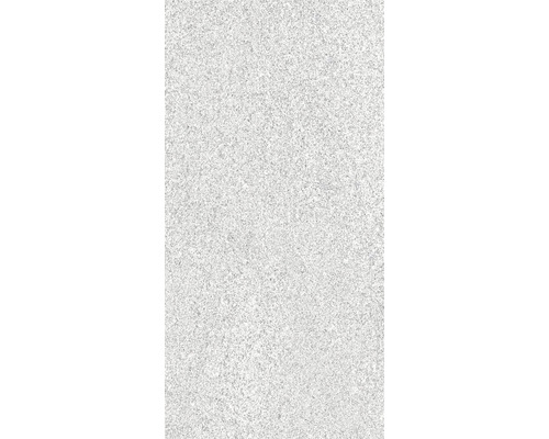 Feinsteinzeug Terrassenplatte Iceland White rektifizierte Kante 80 cm x 40 cm x 3 cm Nahaufnahme einer mineralischen Putzoberfläche