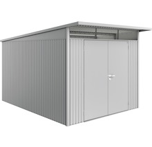 Gartenschrank aus Metall mit Doppeltür und Flachdach