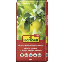 FloraSelf Pflanzerde für Zitrus- und Mediterranpflanzen im 18-Liter-Sack