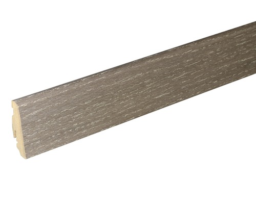 Sockelleiste furniert SU60L Eiche graumatt 19x58x2400 mm Sockelleiste aus Holz