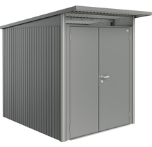 Metall Gerätehaus mit Doppeltür und Vordach