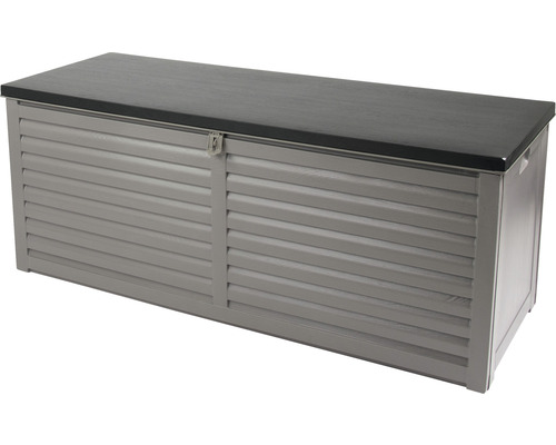 Kissenbox Marla 143,5 x 53 x 57 cm 390 Liter abschließbar Kunststoff grau