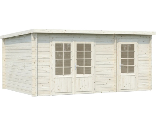 Holzgartenhaus mit Fenstertüren