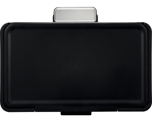 Schwarze elektrische Grillplatte mit Thermostat