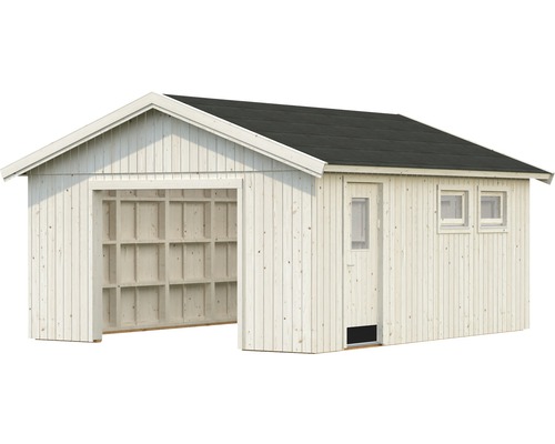 Einzelgarage Andre 21,5 m² ohne Tor 448 x 548 cm natur Einzelgarage Andre 21,5 m² ohne Tor 448 x 548 cm natur
