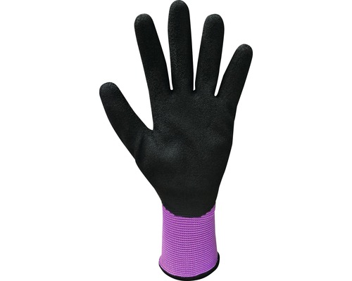 Schwarzer Gartenhandschuh mit Bündchen