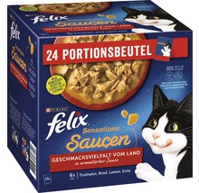 Katzenfutter nass Felix Sensations Sauce Land Multipack 24x85 g