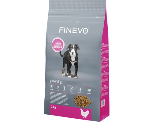 Hundefutter trocken FINEVO Junior Dog Huhn 3 kg