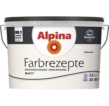Alpina Farbrezepte Wolkenreise, hochdeckende matte Innenfarbe, 2,5 Liter