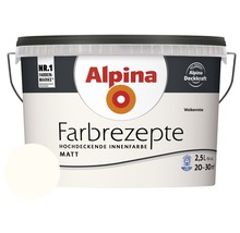 Eimer Alpina Farbrezepte hochdeckende Innenfarbe Matt Wolkenreise, 2,5 Liter