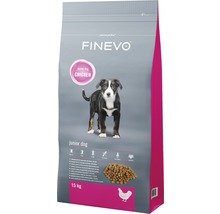 Finevo Trockenfutter Junior Hund, 15 Kilogramm Packung mit Hühnchen