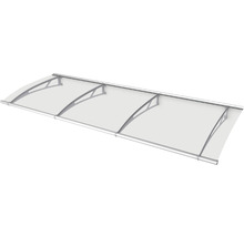 Vordach mit Aluminiumrahmen und transparenter Abdeckung