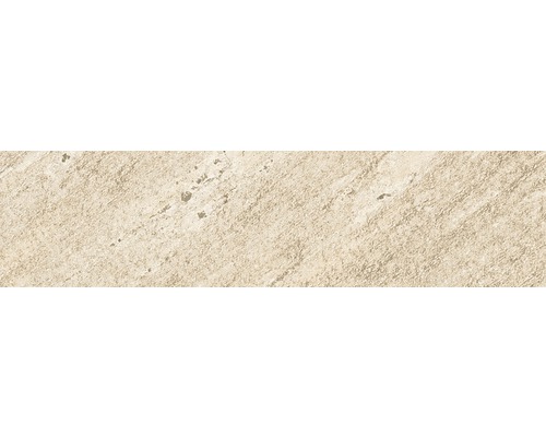 Feinsteinzeug Sockelfliese Discovery Sunwood7,5x30 cm creme Beige Bodenfliese mit Steinoptik