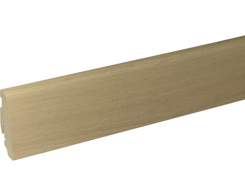 Sockelleiste furniert SU60L Eiche kaschmir 19x58x2400 mm Holzfußleiste