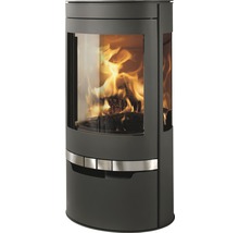 Kaminofen mit Sichtfenster und Holzfeuer