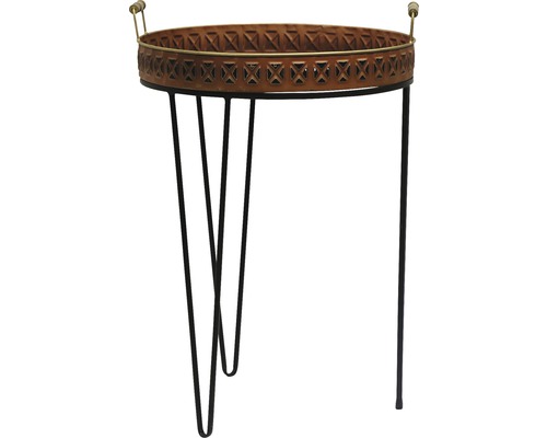 Dekotisch mit drei Beinen und Tablett