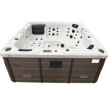 Whirlpool mit Düsen und Bedienelementen