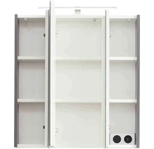 Offener Spiegelschrank mit Regalen