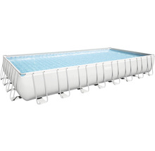Rechteckiger Framepool mit Stahlrahmen und Poolfolie