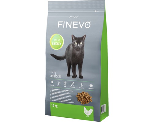 Katzenfutter trocken FINEVO Adult Cat Huhn 10 kg