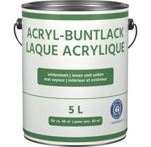Acryl Buntlack im 5 Liter Eimer für Innen- und Außenbereich