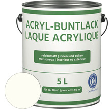 Acryl Buntlack im 5 Liter Eimer für Innen- und Außenbereiche