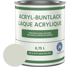 Acryl Buntlack Dose, 0,75 Liter, seidenmatt, für Innen- und Außenbereich