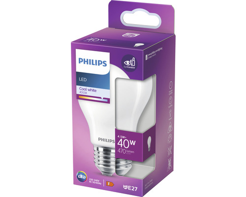 LED Lampe Philips E27/4,5W(40W) 470 lm 4000 K Birnenform Neutralweiß