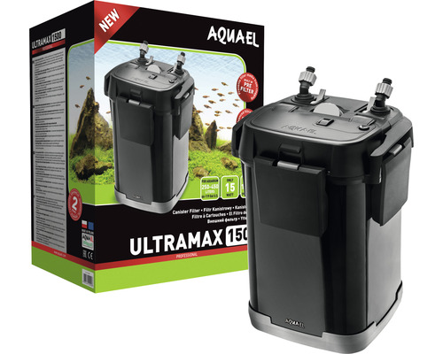 Aquarium Außenfilter AQUAEL Ultramax 1500 für Aquarien 250 - 450 l , 16 W , max 1500 l/h Schlauchdurchmesser 16/22