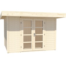Gartenhaus weka Designhaus 126+ Gr. 1 hohes Durchgangsmaß 195 cm, mit Fußboden 356 x 284 cm natur