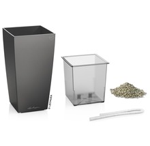 Lechuza Classico 43 Pflanzgefäß mit Bewässerungssystem, Pflanzeinsatz, Wasserstandsanzeige und Blähton