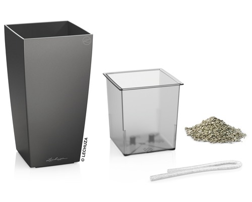 Lechuza Classico 43 Pflanzgefäß mit Bewässerungssystem, Pflanzeinsatz, Wasserstandsanzeige und Blähton