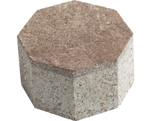 Kreisstein Natur Zentrumstein sepia Ø ca. 14,6 cm Achteckiger Pflasterstein aus Beton