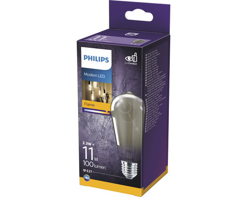 LED Lampe Philips E27/2,3W(15W) 100 lm 2700 K Birnenform länglich Warmweiß