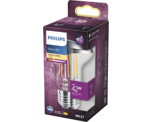 LED Lampe Philips E27/4W(42W) 505 lm 2700 K Reflektorform Warmweiß
