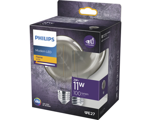 LED Lampe Philips E27/2W(15W) 136 lm 2700 K Globeform Warmweiß
