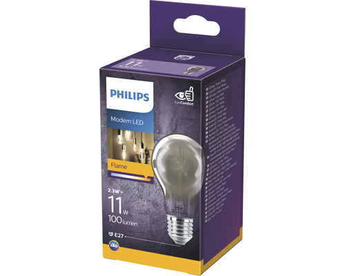 LED Lampe Philips E27/2,3W(15W) 100 lm 1800 K Birnenform warmweiß