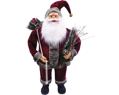 Dekofigur Lafiora Weihnachtsmann H 80 cm rot