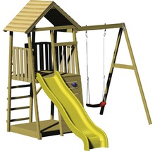 Spielturm mit Rutsche und Schaukel für den Außenbereich